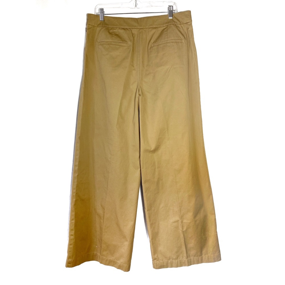 NWT LOFT The Side Button Poplin Wide Leg Pant - Picture 3 of 9